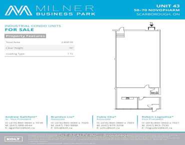 17 - 109 Ormont Dr Humber Summit, Toronto is zoned as M2, MOF with total area of 1855.00 sqft